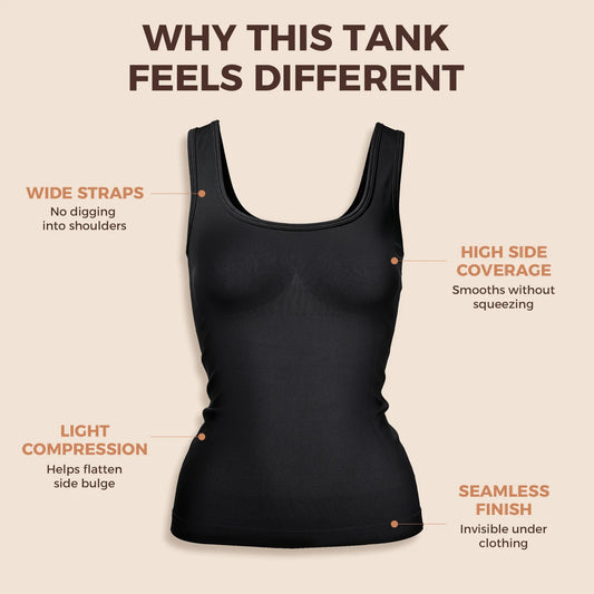 SILIX Wide-Strap Tummy Control Shaping Tank