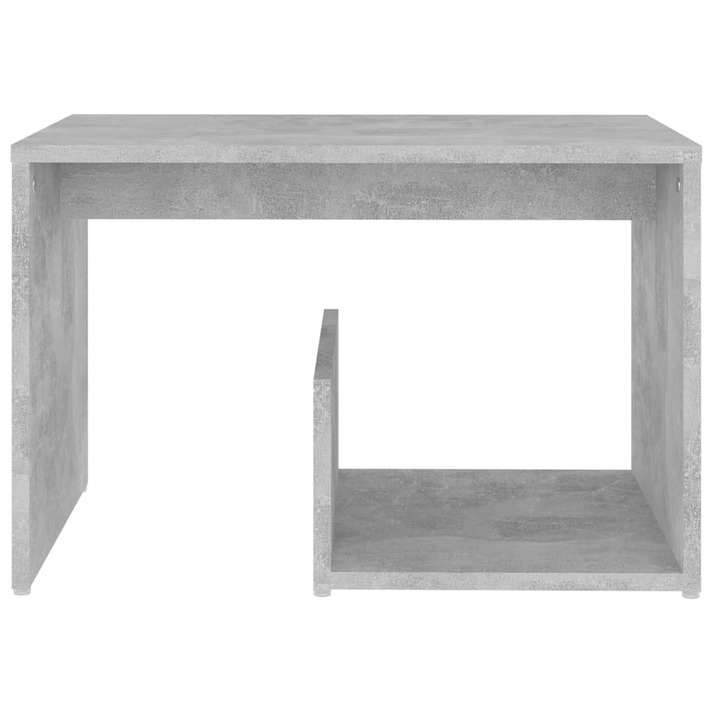 NNEVL Side Table Concrete Grey 59x36x38 cm Chipboard-3