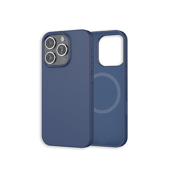 Coque silicone MagSafe iPhone 16 Pro Bleu-0
