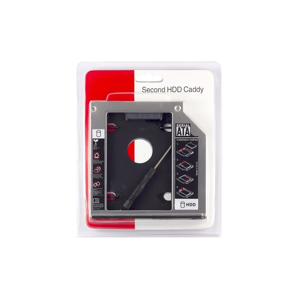 BLACKBIRD HDD Beépítő keret 9.5mm-es, SATA-0